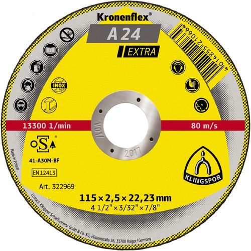 Klingspor A24 Extra Cut Off Discs (030420)